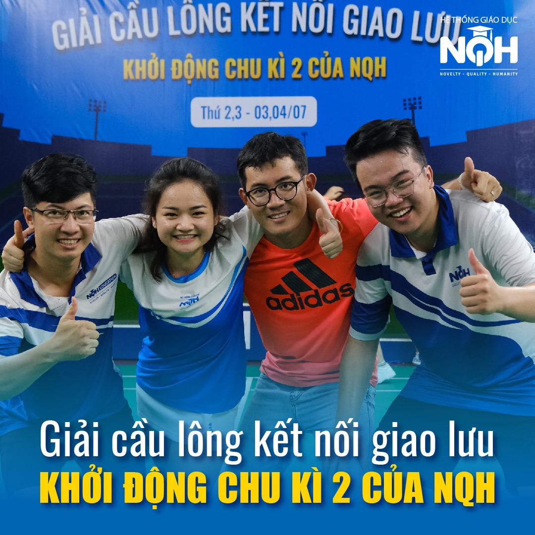 Mỗi mùa giải cầu lông NQH luôn đi kèm với sự đồng hành và sát cánh của tất cả thành viên. 