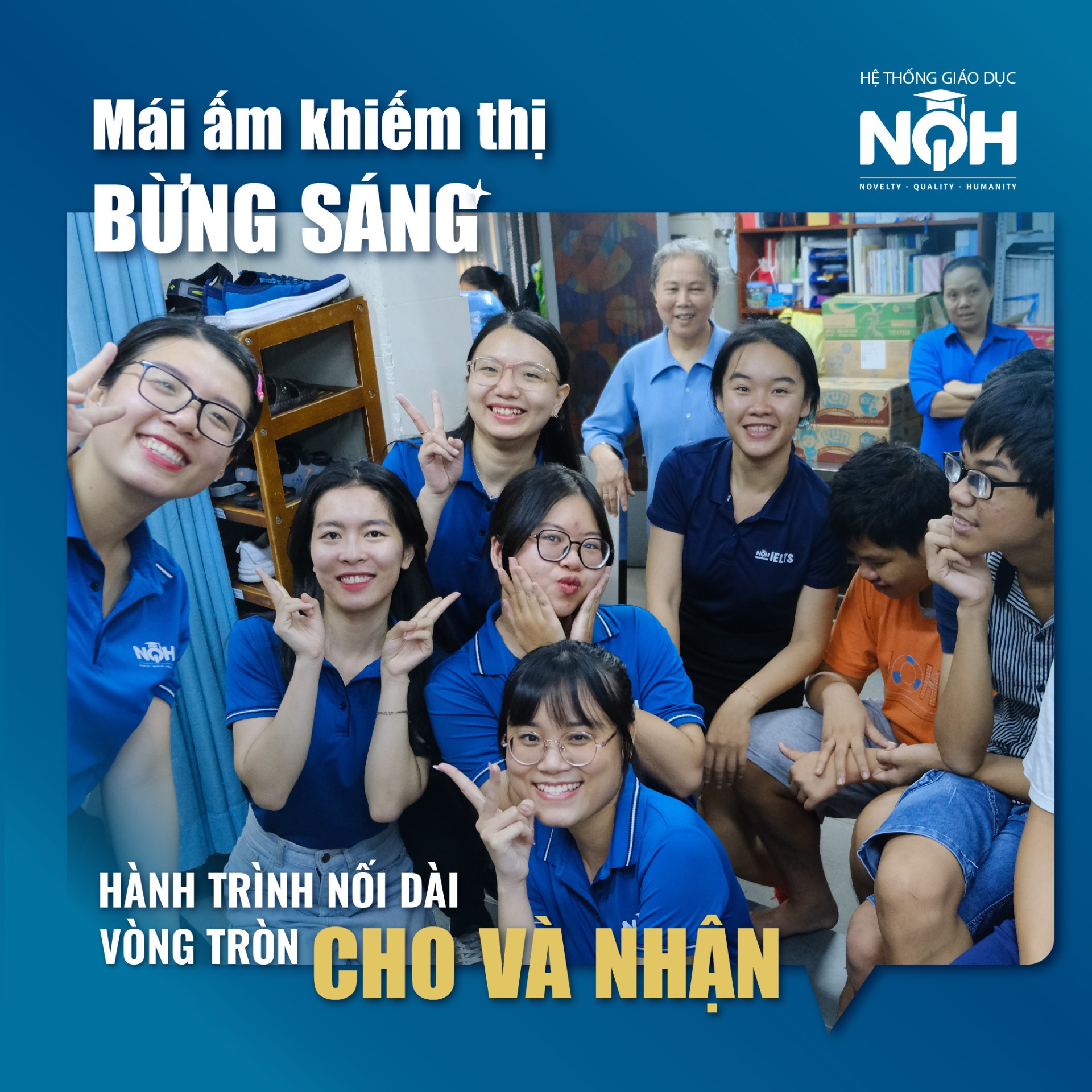 Tỏa nắng yêu thương ở mái ấm khiếm thị Bừng Sáng.