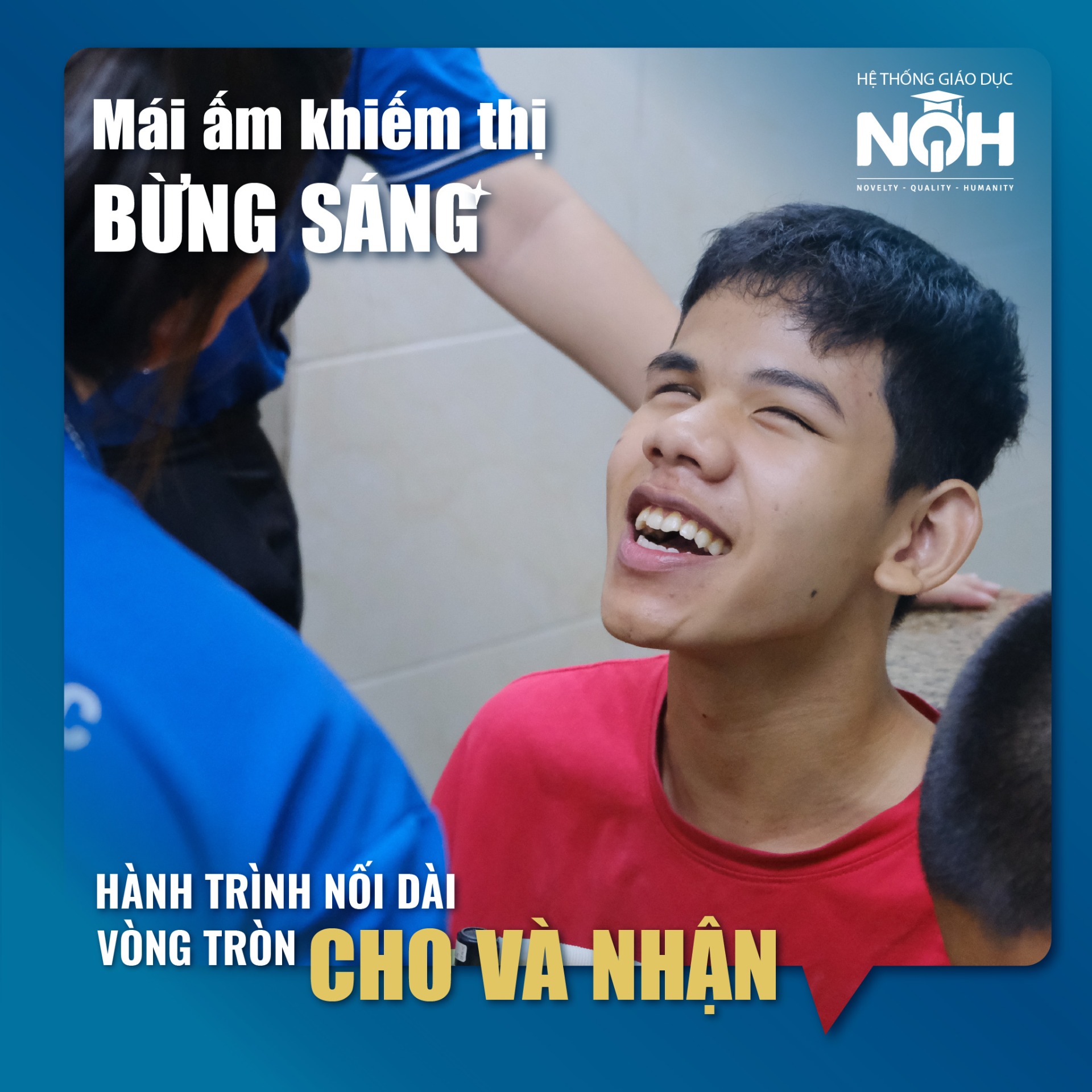 Tỏa nắng yêu thương ở mái ấm khiếm thị Bừng Sáng.