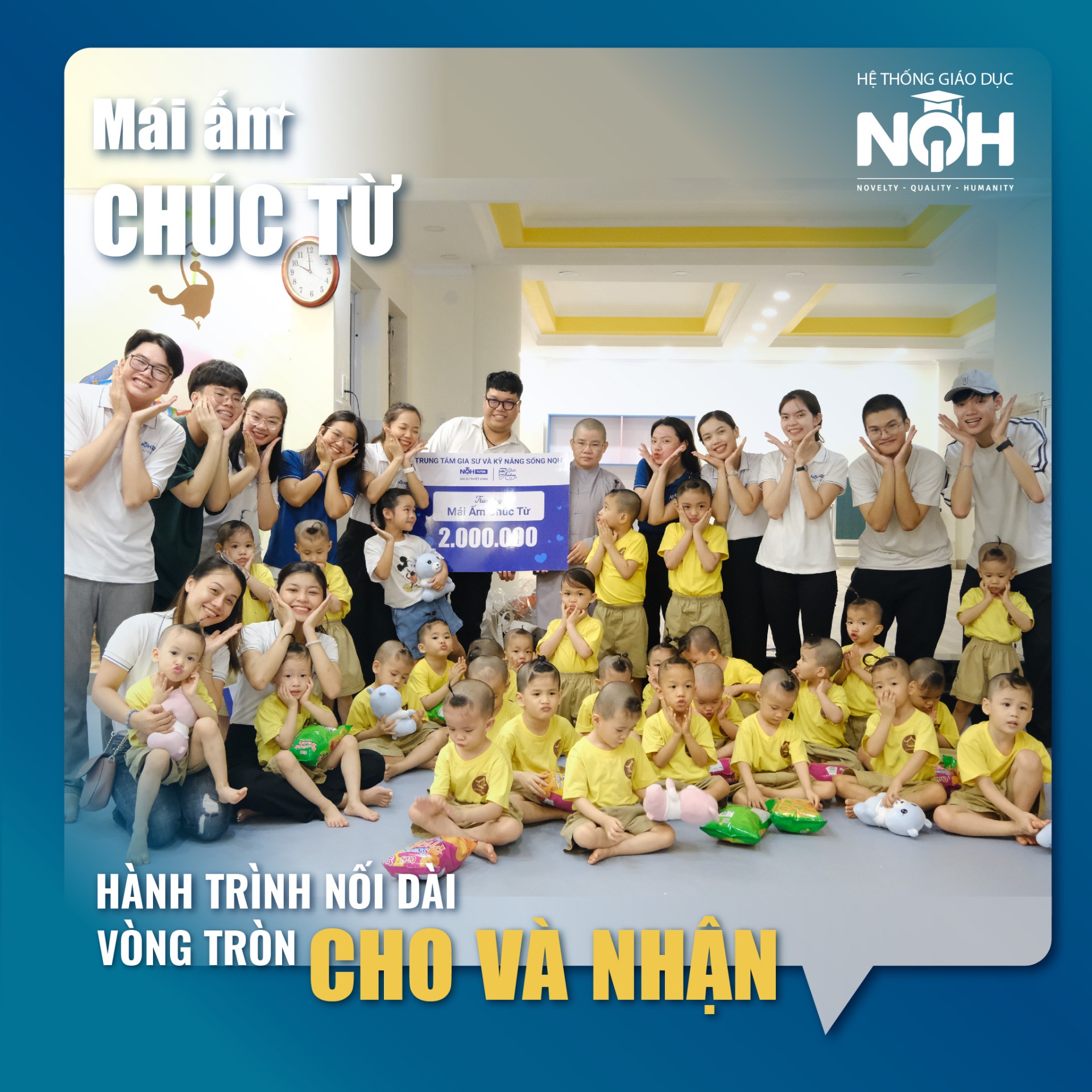 Kết thúc chuyến thăm mái ấm Chúc Từ với rất nhiều cảm xúc yêu thương lắng đọng.