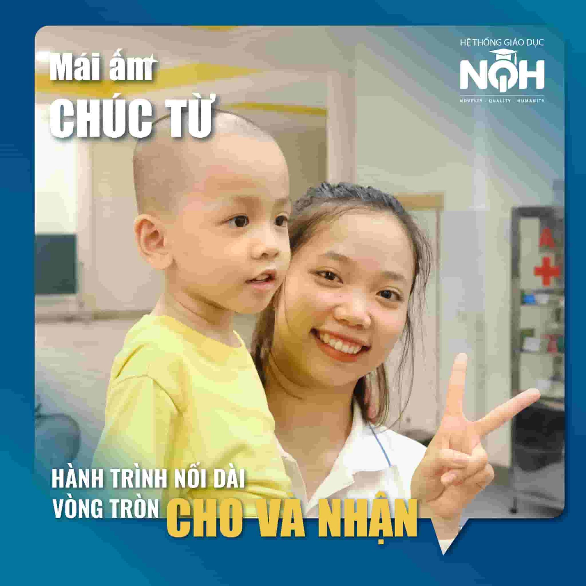 Tiếng cười trẻ thơ và chuyến thiện nguyện tới mái ấm Chúc Từ của NQH TUTOR và Trung tâm Kỹ năng sống NQH