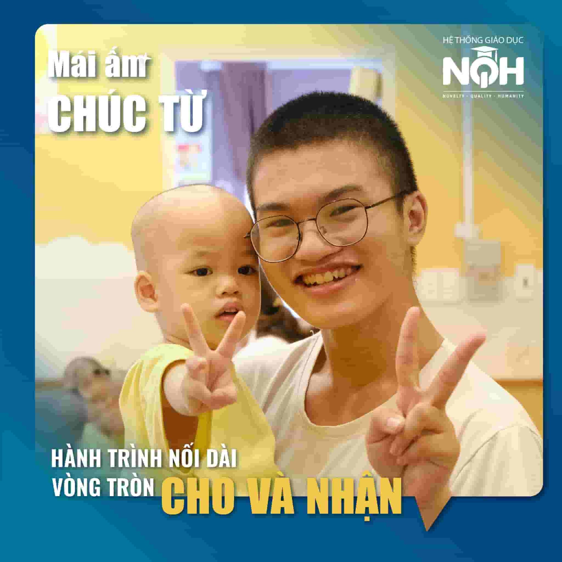 Tiếng cười trẻ thơ và chuyến thiện nguyện tới mái ấm Chúc Từ của NQH TUTOR và Trung tâm Kỹ năng sống NQH