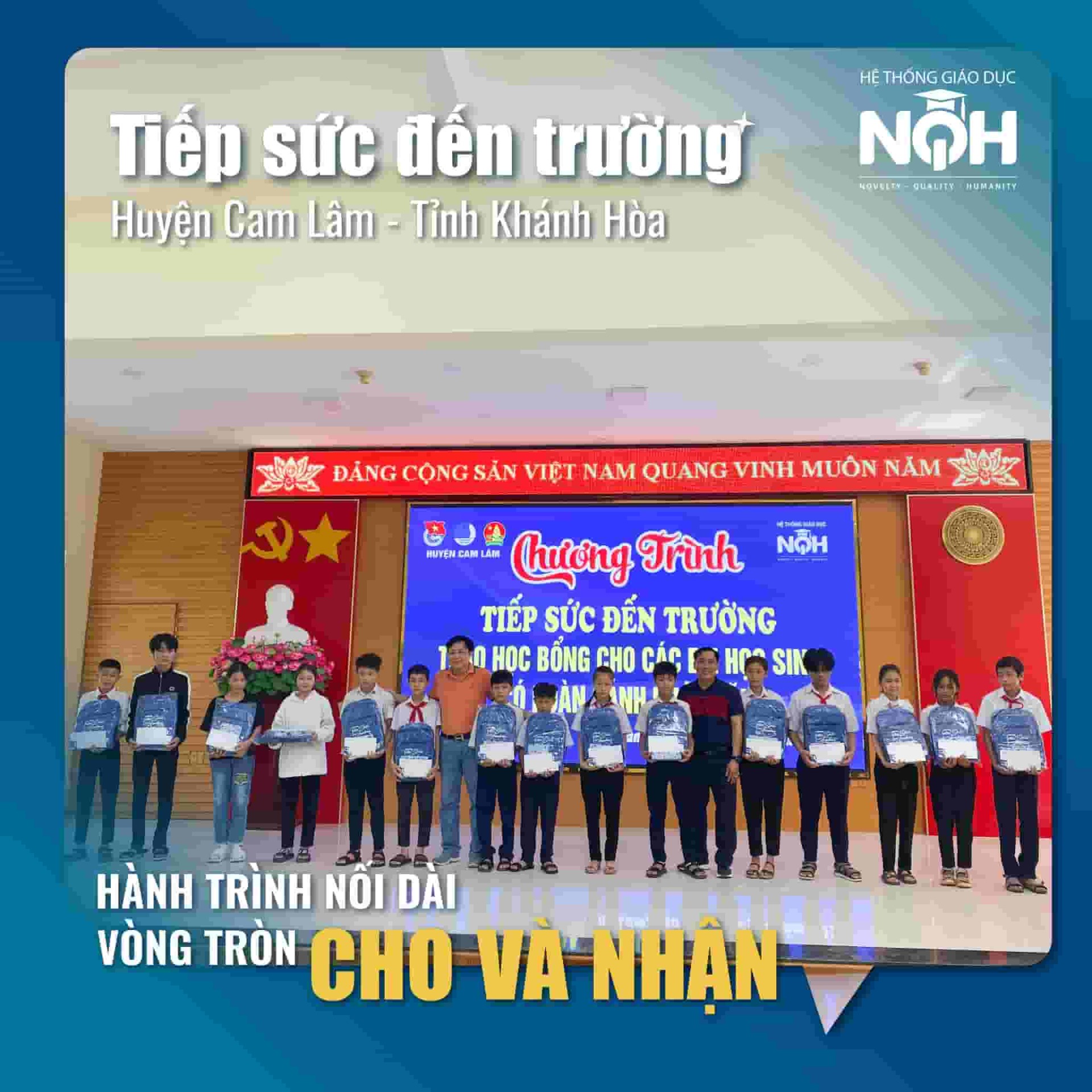 Thắp Sáng Ước Mơ Đến Trường Cho Học Sinh Tỉnh Cam Lâm - Khánh Hòa