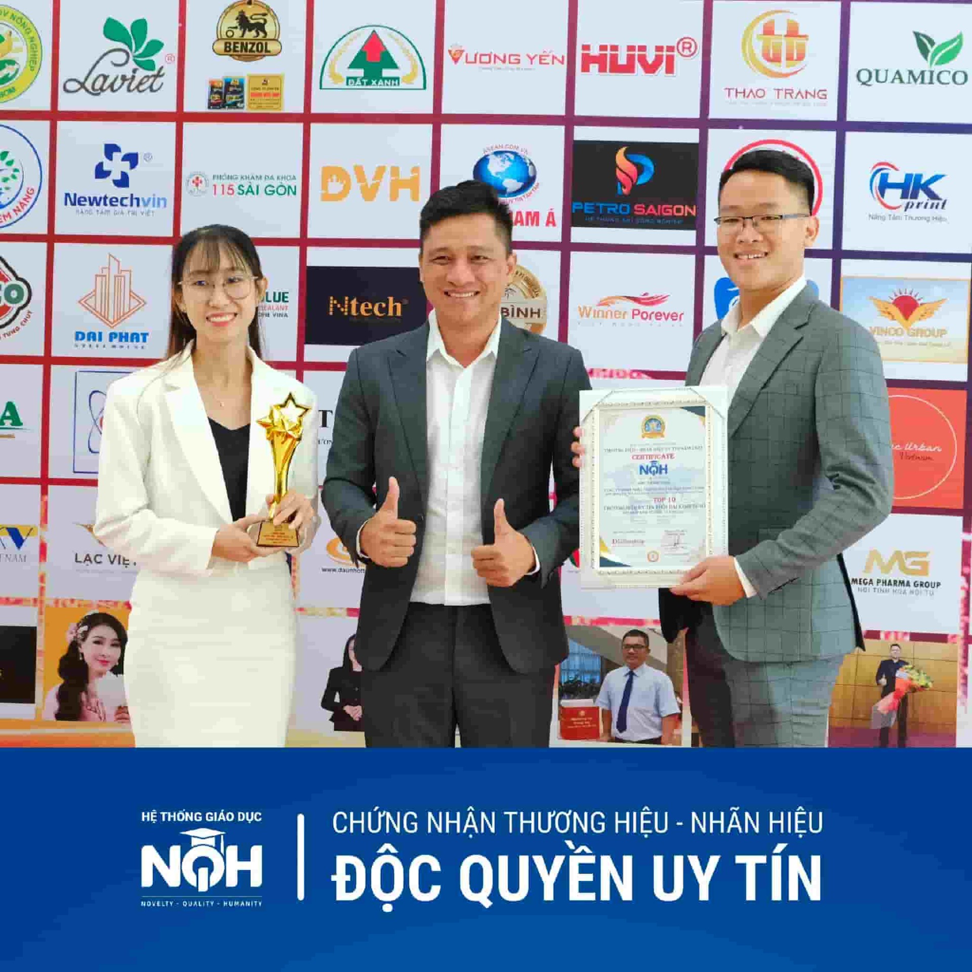 NQH Tự Hào Nhận Chứng Nhận Thương Hiệu - Nhãn Hiệu Độc Quyền Uy Tín