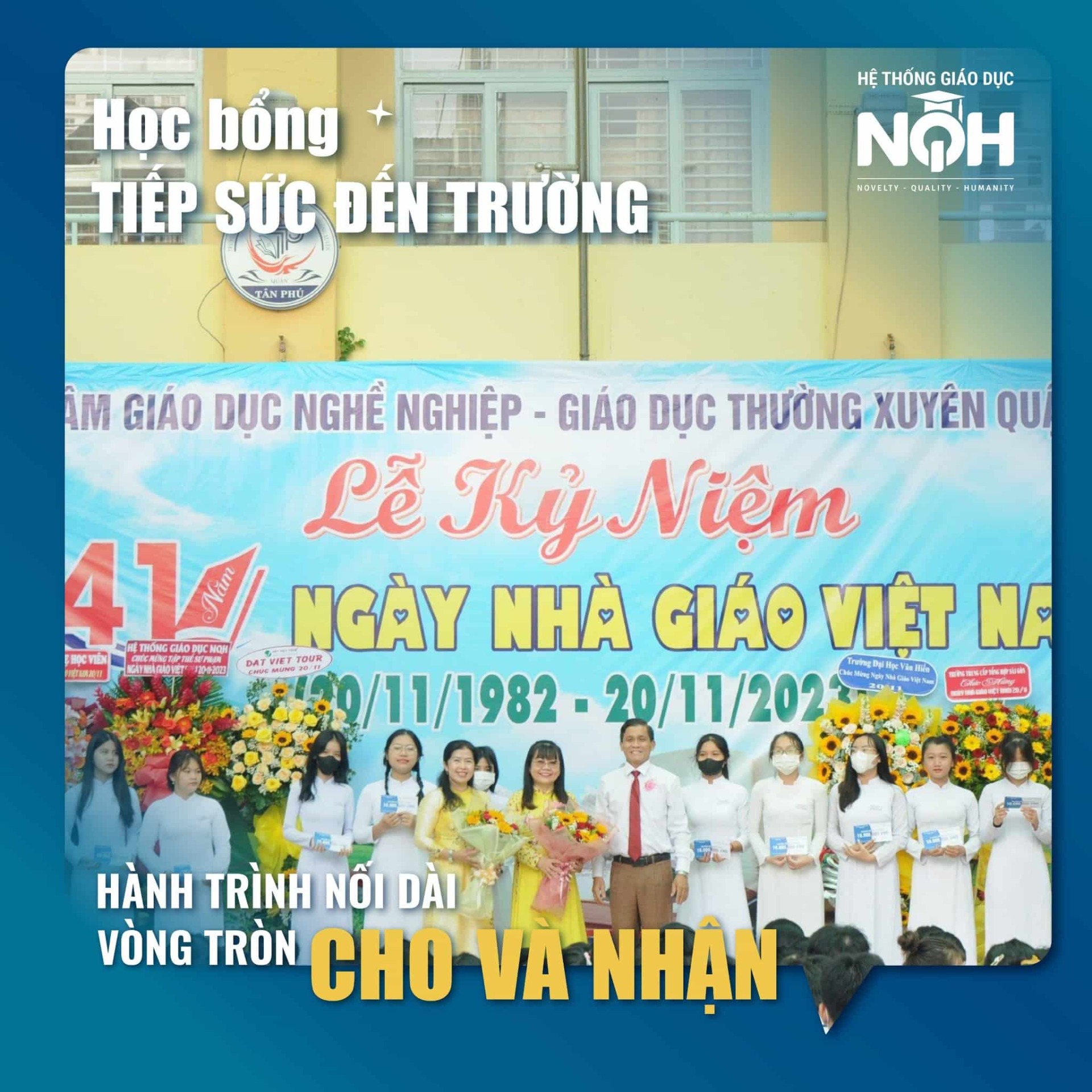 Hệ Thống Giáo Dục NQH Tiếp Sức Đến Trường Trung Tâm GDTX Quận Tân Phú