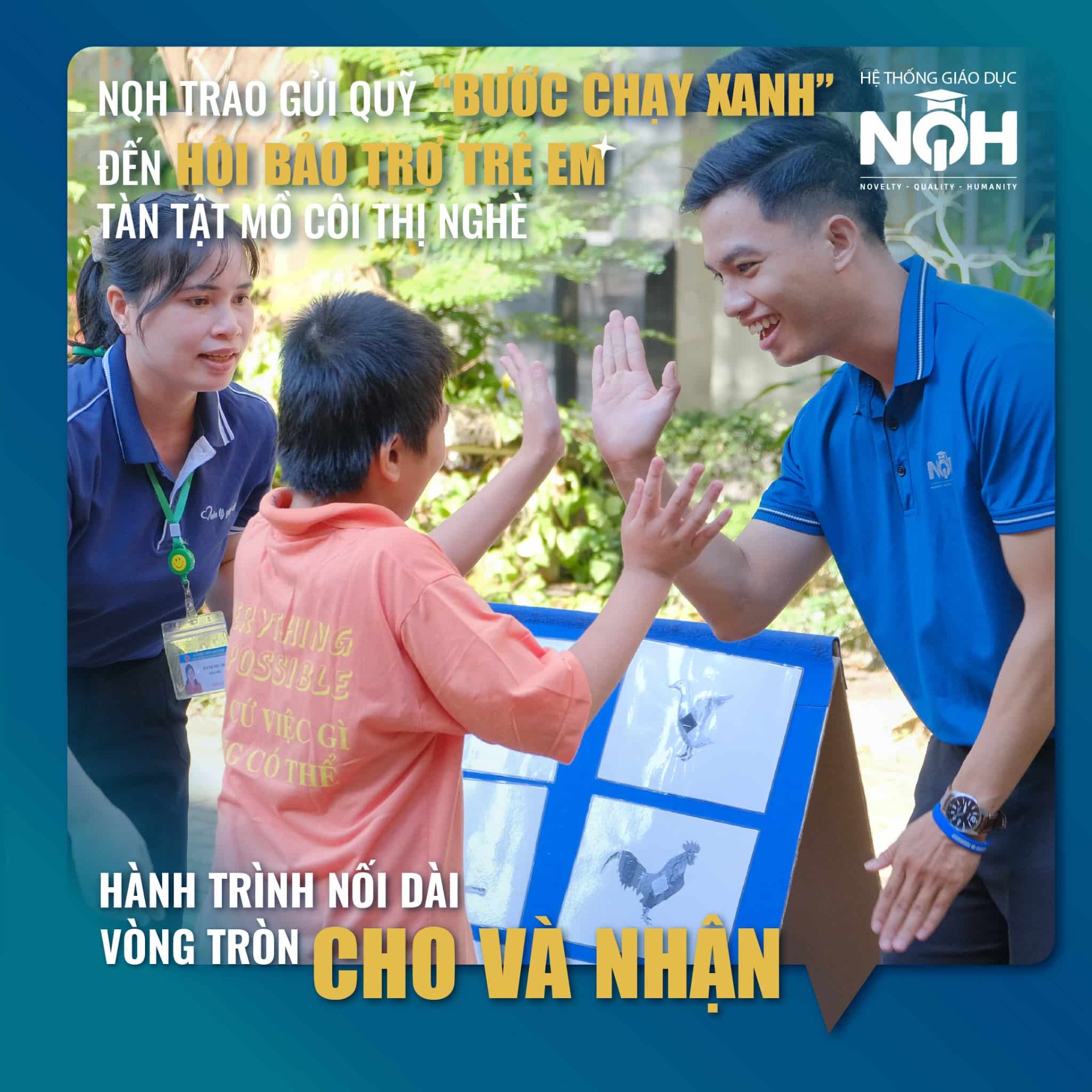 NQH Trao Quỹ Bước Chạy Xanh Đến Hội Bảo Trợ Trẻ Em Tàn Tật Mồ Côi Thị Nghè 