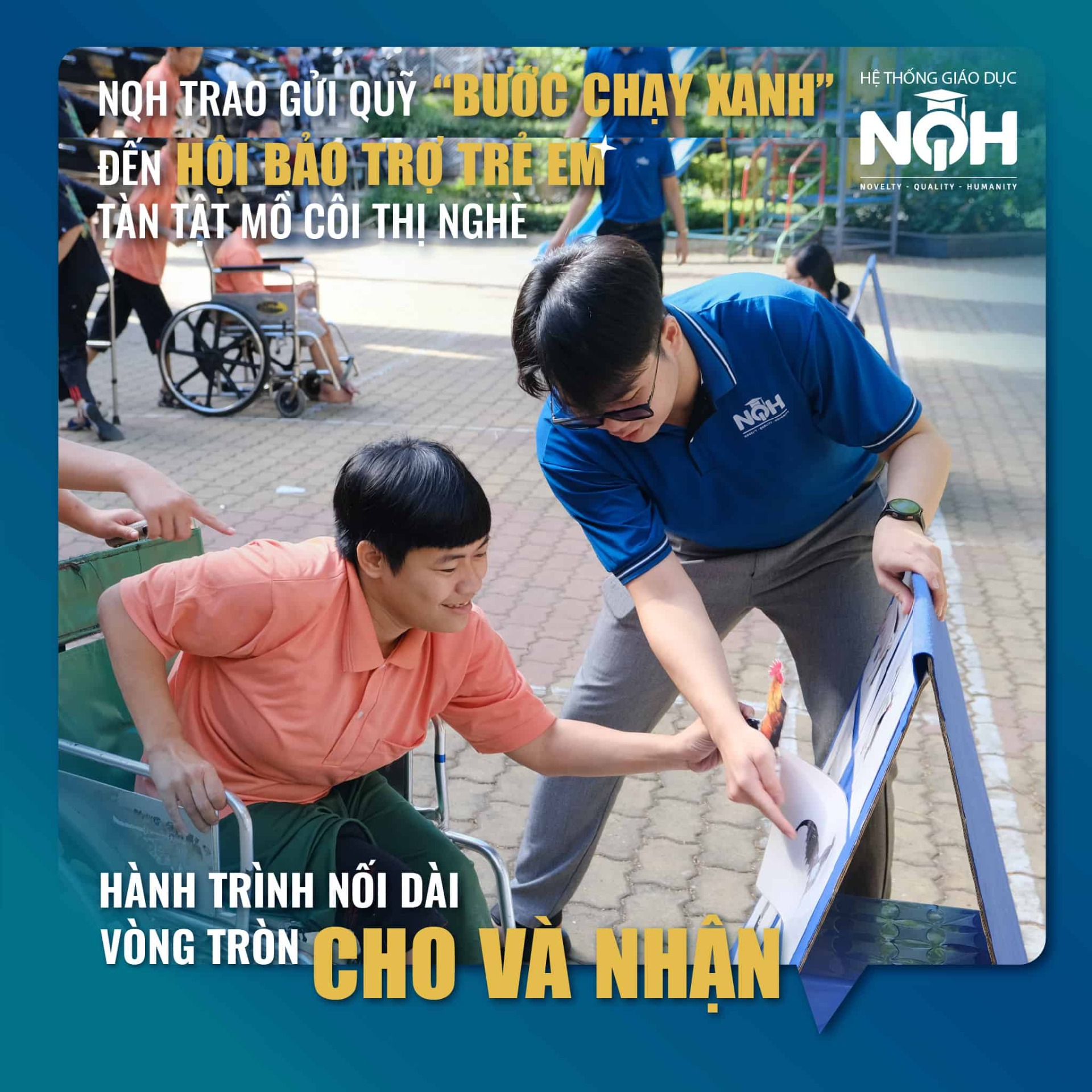 NQH Trao Quỹ Bước Chạy Xanh Đến Hội Bảo Trợ Trẻ Em Tàn Tật Mồ Côi Thị Nghè 