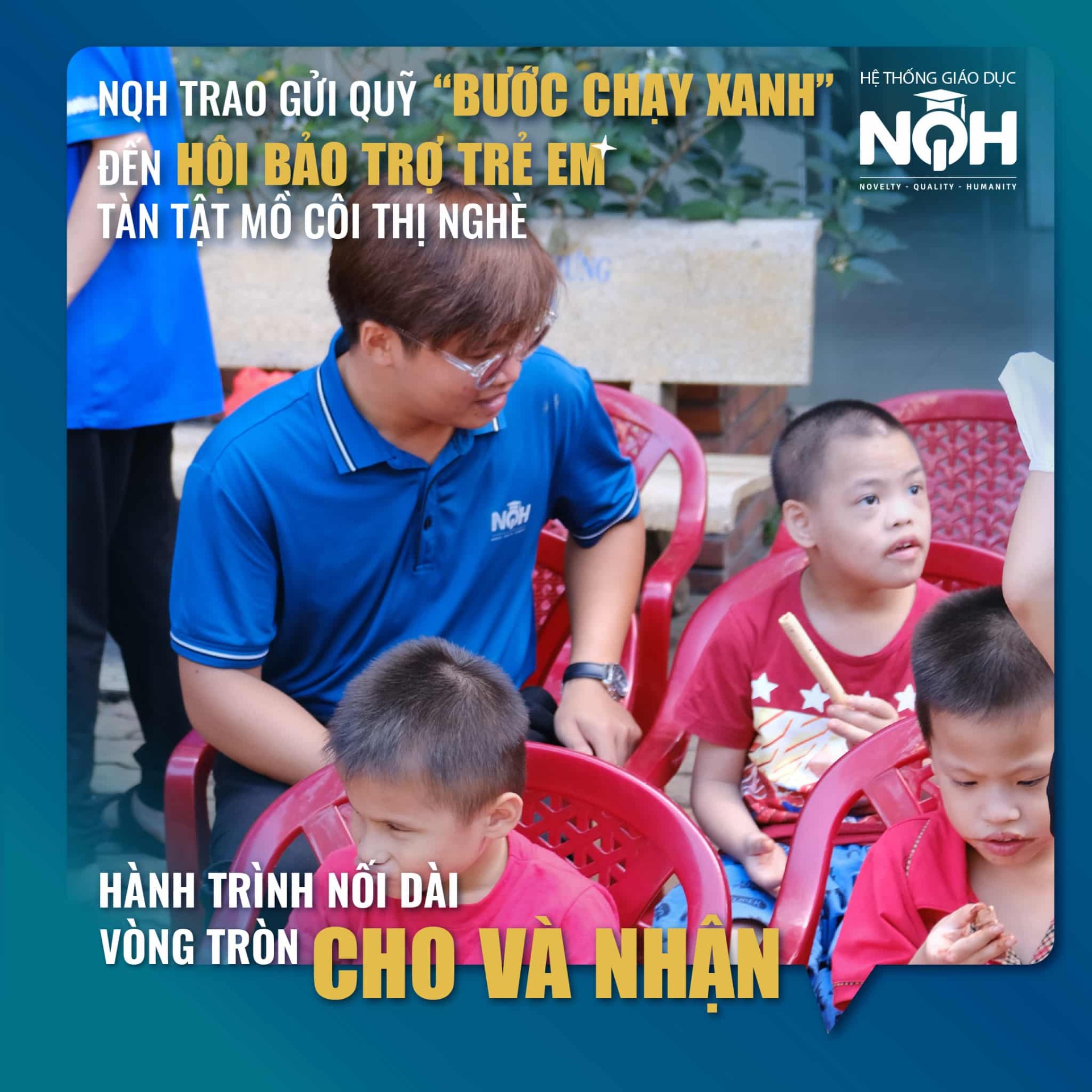 NQH Trao Quỹ Bước Chạy Xanh Đến Hội Bảo Trợ Trẻ Em Tàn Tật Mồ Côi Thị Nghè 