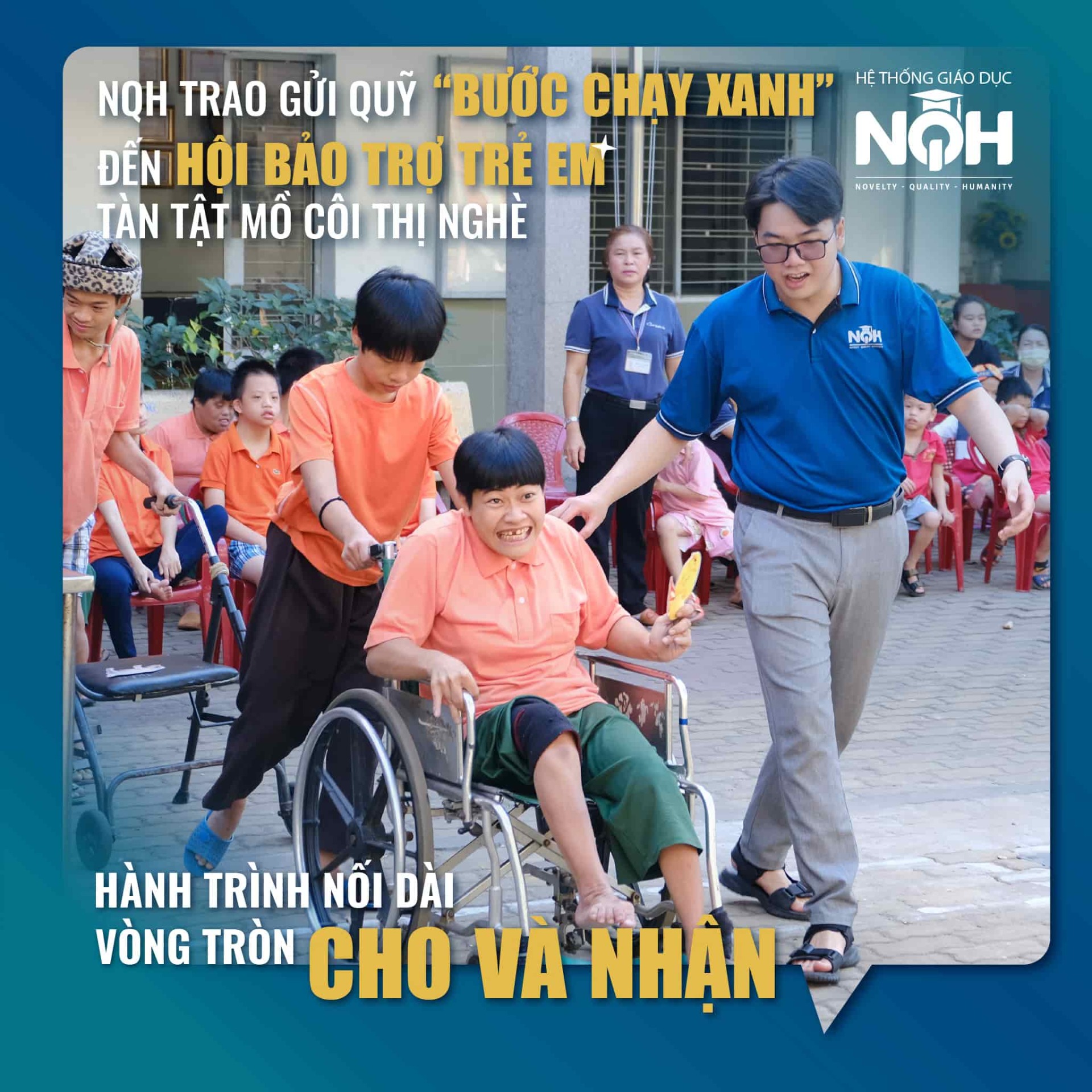 NQH Trao Quỹ Bước Chạy Xanh Đến Hội Bảo Trợ Trẻ Em Tàn Tật Mồ Côi Thị Nghè 