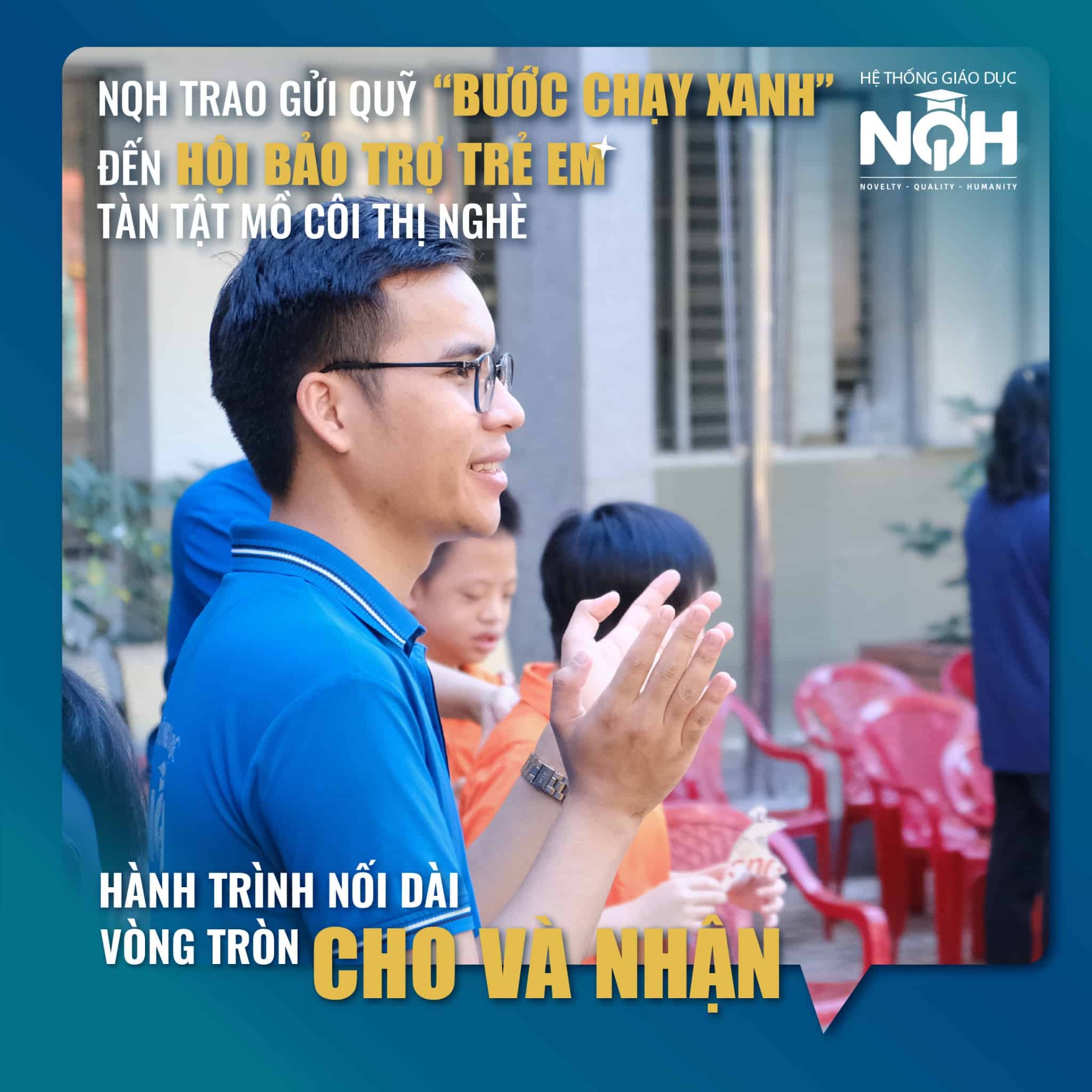 NQH Trao Quỹ Bước Chạy Xanh Đến Hội Bảo Trợ Trẻ Em Tàn Tật Mồ Côi Thị Nghè 