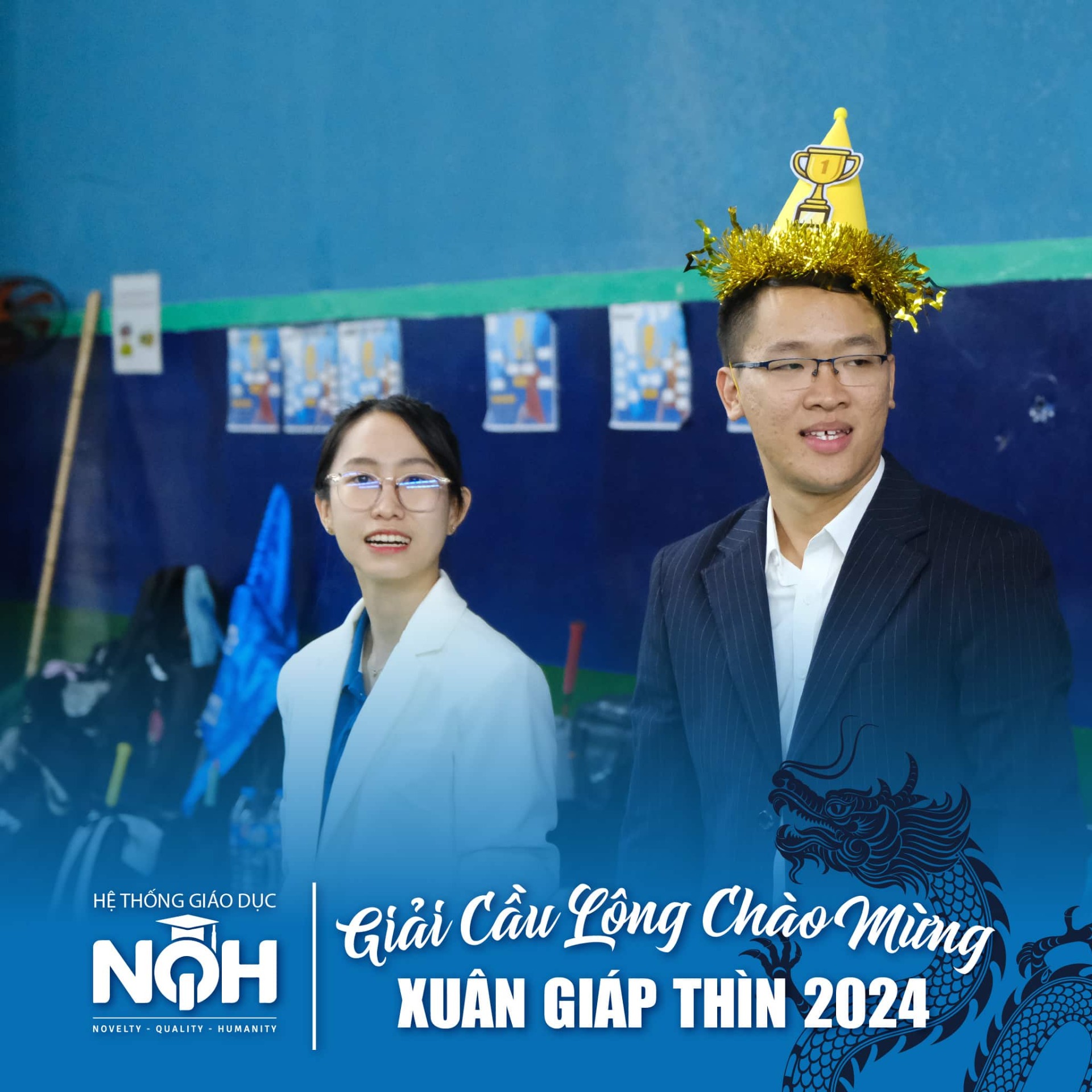 Giải Cầu Lông Chào Mừng Xuân Giáp Thìn 2024 Toàn Hệ Thống Giáo Dục NQH