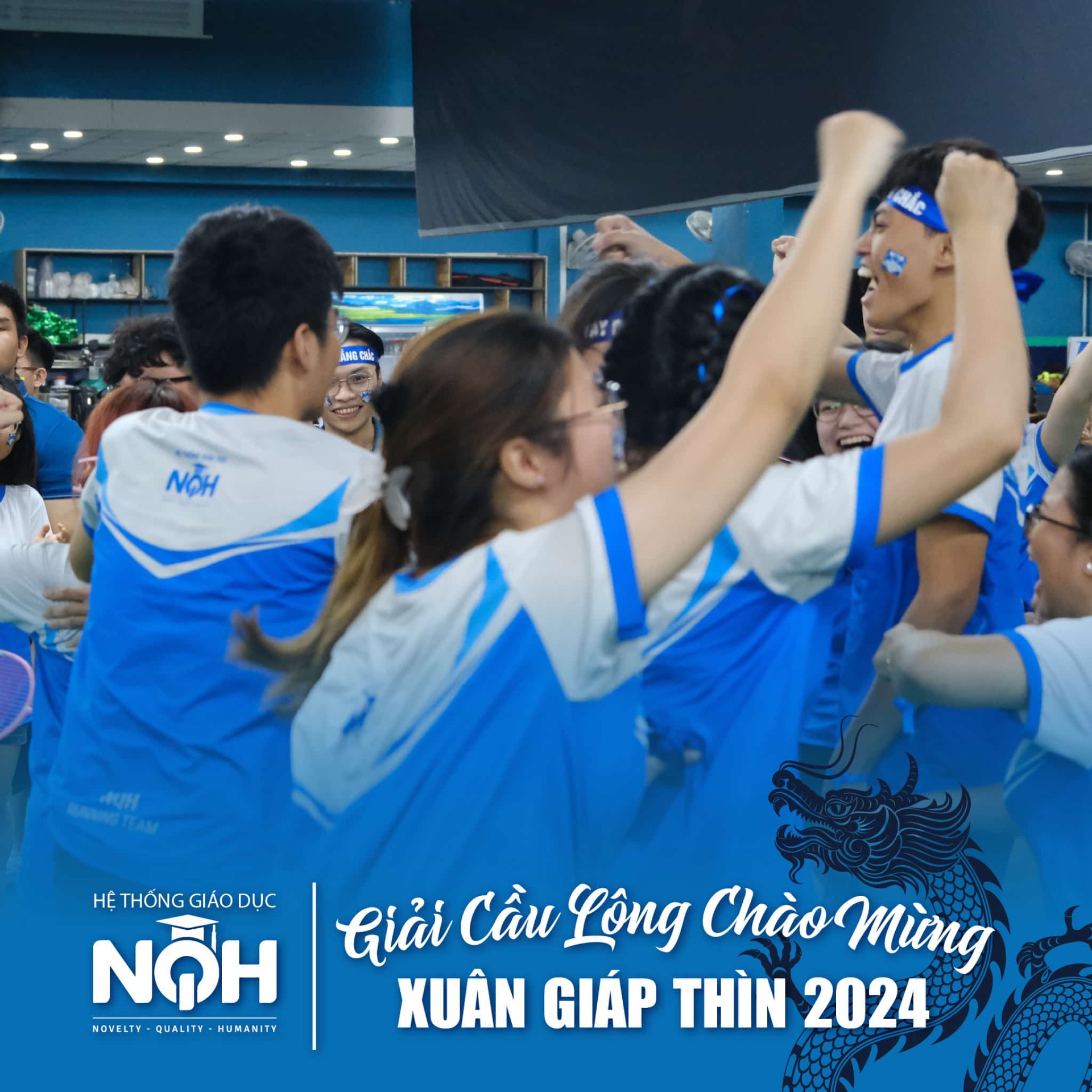 Giải Cầu Lông Chào Mừng Xuân Giáp Thìn 2024 Toàn Hệ Thống Giáo Dục NQH