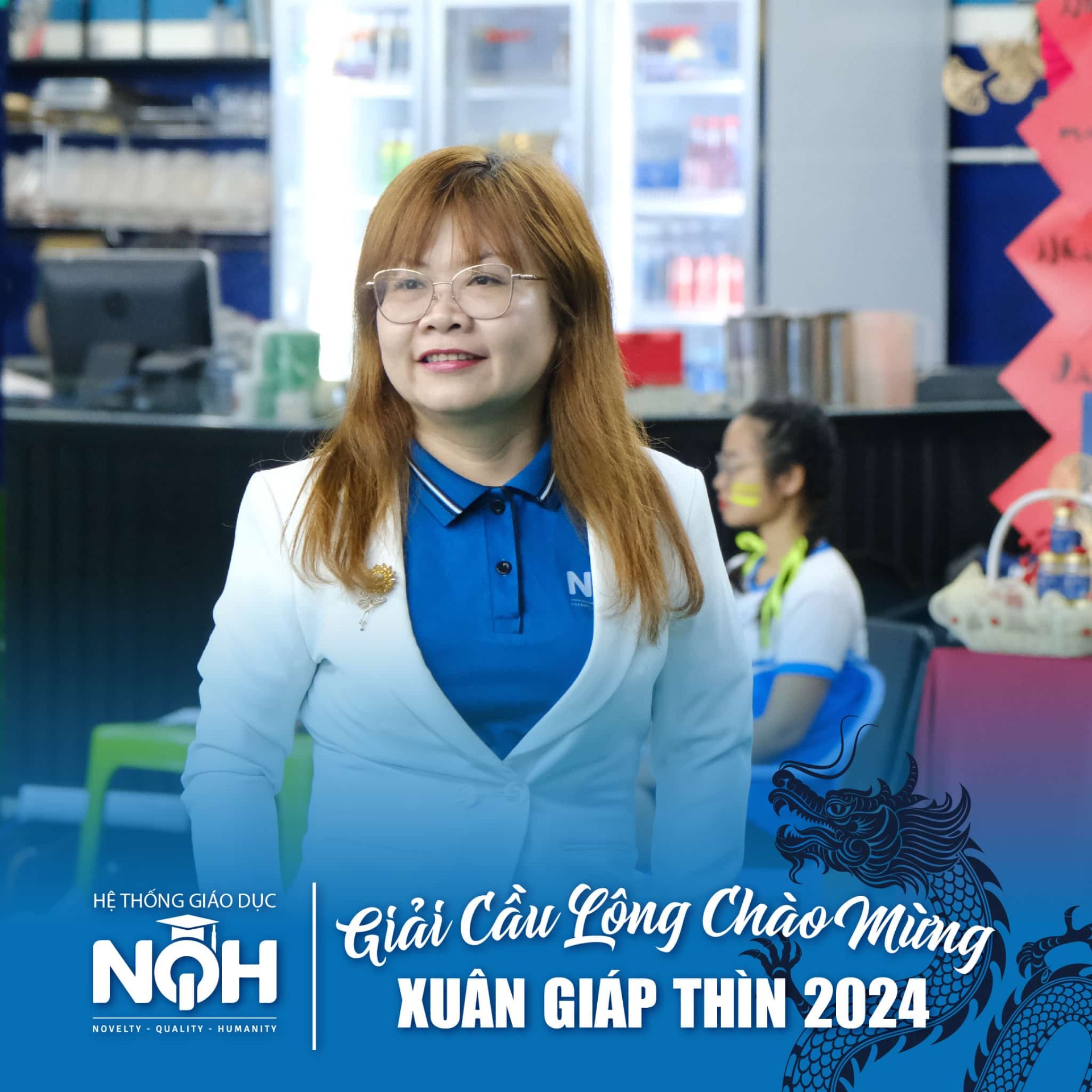 Giải Cầu Lông Chào Mừng Xuân Giáp Thìn 2024 Toàn Hệ Thống Giáo Dục NQH