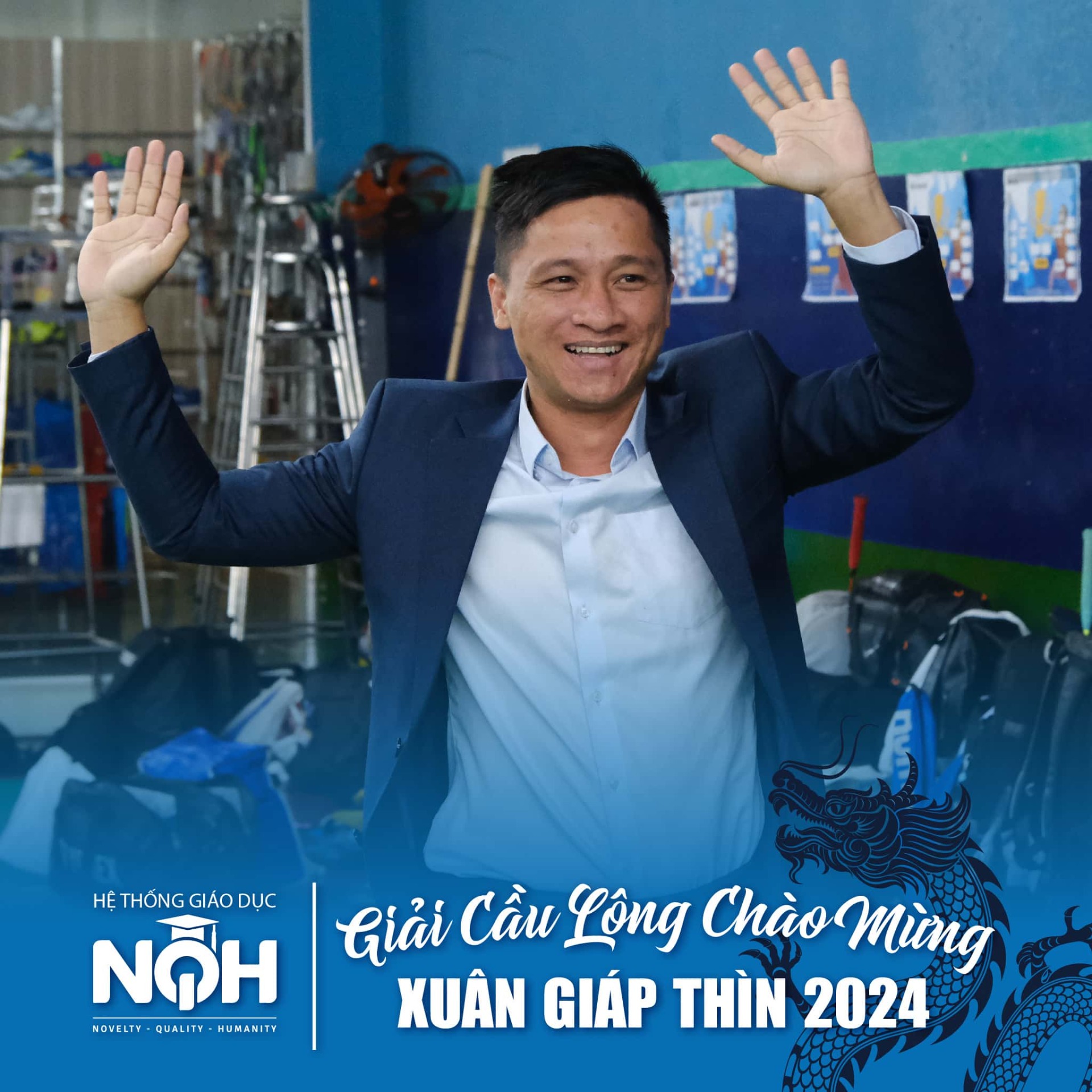 Giải Cầu Lông Chào Mừng Xuân Giáp Thìn 2024 Toàn Hệ Thống Giáo Dục NQH