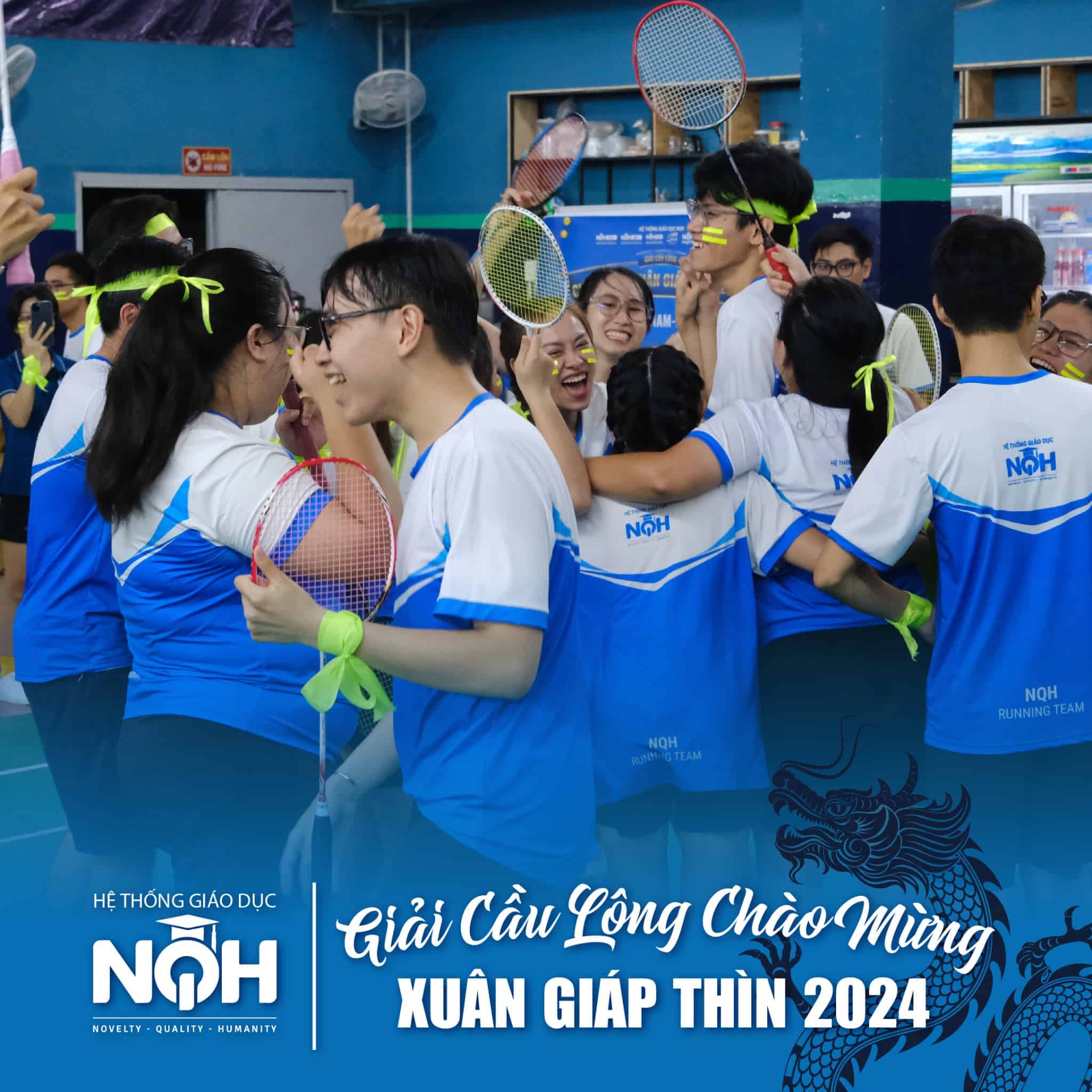 Giải Cầu Lông Chào Mừng Xuân Giáp Thìn 2024 Toàn Hệ Thống Giáo Dục NQH