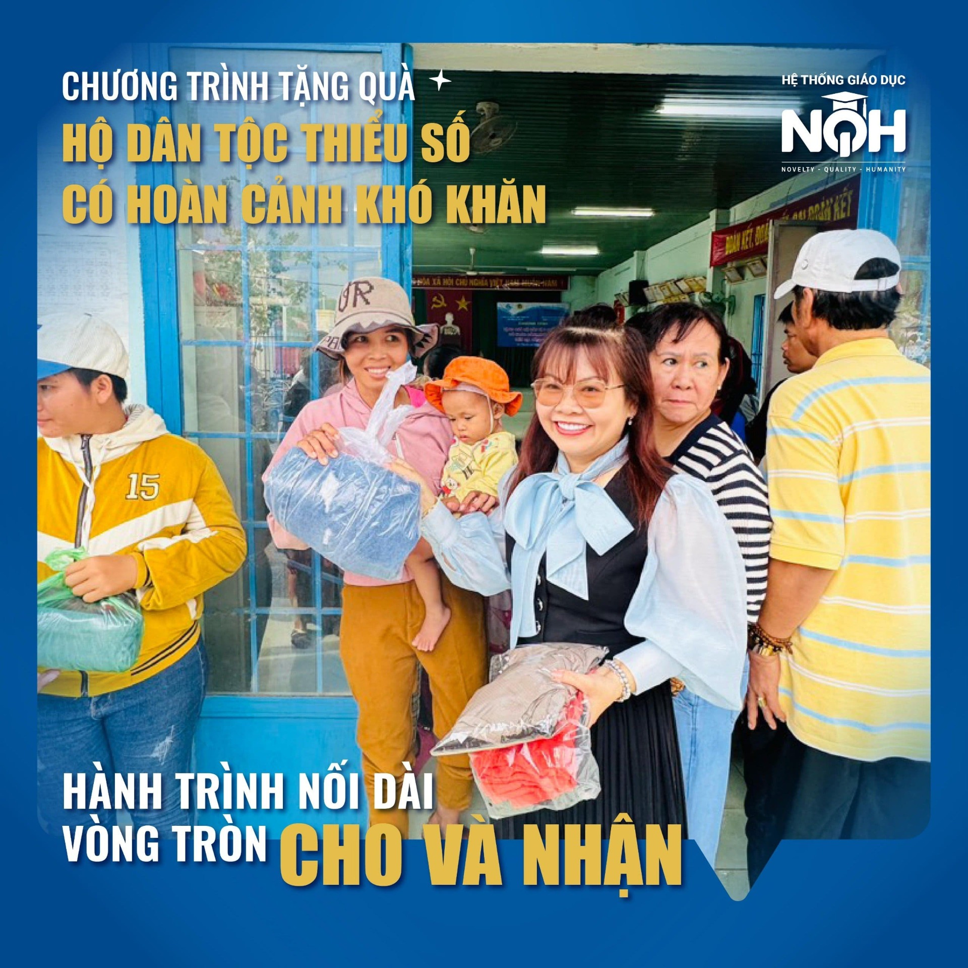 100 phần quà tặng Hộ nghèo dân tộc thiểu số xã Thuận Hòa