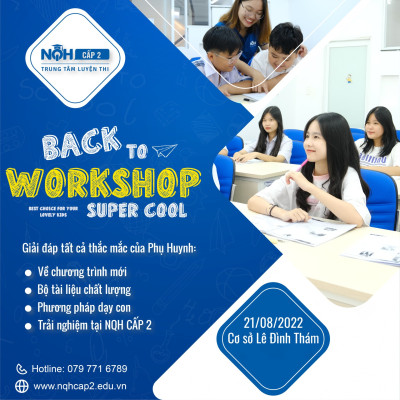 Workshop Back To School 