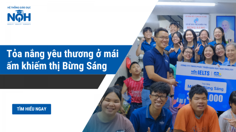 Tỏa nắng yêu thương ở mái ấm khiếm thị Bừng Sáng